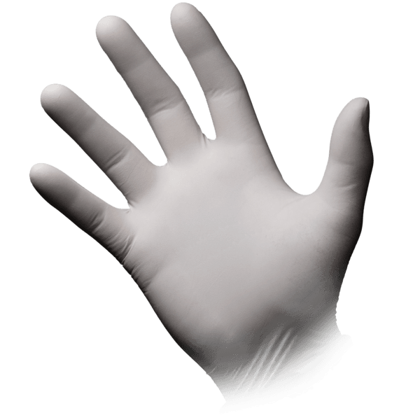 Guante de látex Basic-plus – 100 ud sin polvo blanco | EPI cat. III PS clase I - Imagen 3