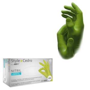 Guante nitrilo Style Cedro –  100 ud | PF AQL 1,5 | EPI cat. III PS clase I