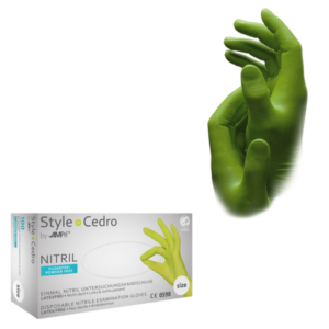 Guante nitrilo Style Cedro –  100 ud | PF AQL 1,5 | EPI cat. III PS clase I