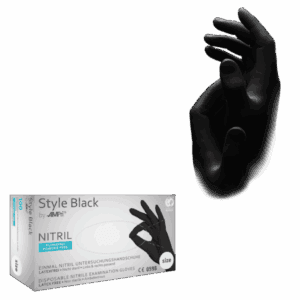 Guante nitrilo Style Black –  100 ud – AQL 1,5 | EPI cat. III PS clase I