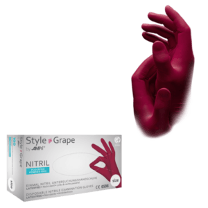 Guante nitrilo Style Bordeux –  100 ud | EPI cat. III PS clase I