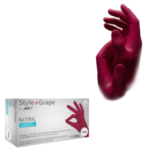 Guante nitrilo Style Bordeux –  100 ud | EPI cat. III PS clase I
