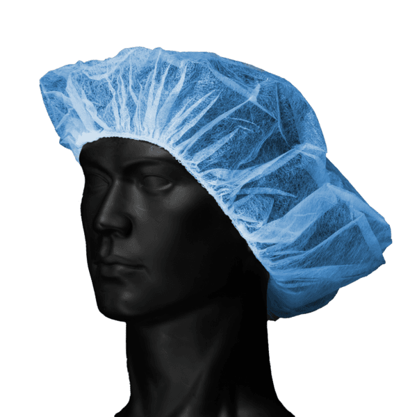 Imagen de gorro desechable de polipropileno. Vista frontal.