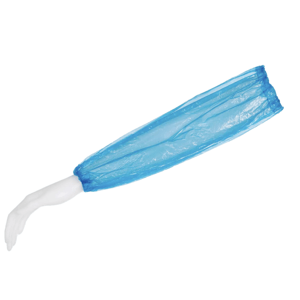 Cubremanga desechable de polietileno azul – 40 cm – pack 100 ud