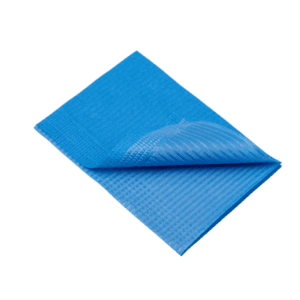 Babero desechable PE – Pack 125 ud | 330 x 450 mm azul