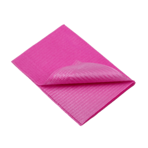 Babero impermeable rosa 330 x 450 mm – pack 125 ud