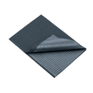 Pack 125 uds – babero de polietileno desechable negro 330 x 450 mm