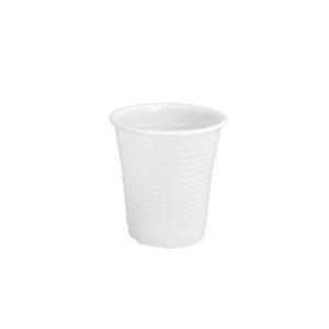 Vaso desechable plástico PP 150 ml blanco – pack 3000 ud