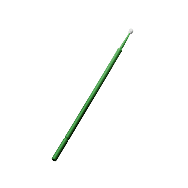 Pack 100 uds micro aplicadores regulares 10 cm verde