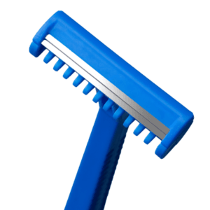 Pack 100 maquinillas desechables de afeitar 2 hojas – capuchón azul