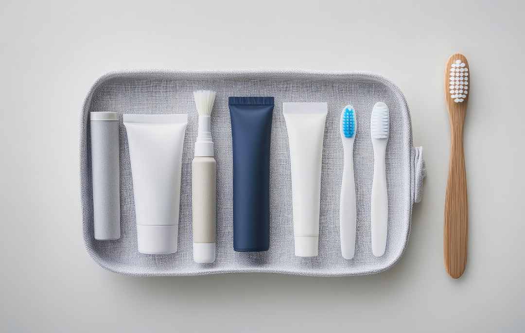 kit dental desechable sobre una mesa