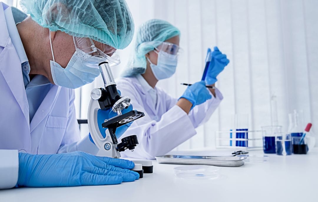 comprar materiales de laboratorio foto de portada dos médicos que buscan comprar materiales de laboratorio