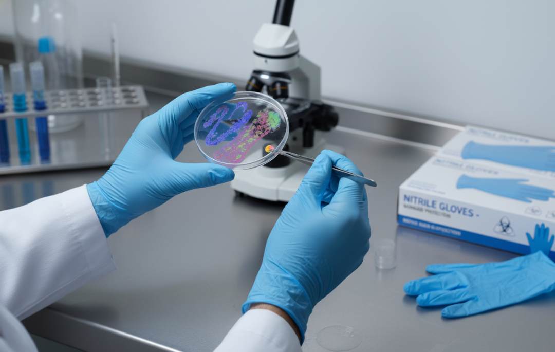 Uso de guantes desechables de nitrilo en laboratorio: para qué sirven y sus ventajas frente al látex