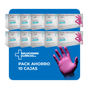 packs ahorro guantes de nitrilo style magenta para centros sanitarios